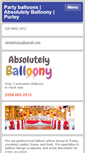 Mobile Screenshot of absolutelyballoony-croydon.co.uk